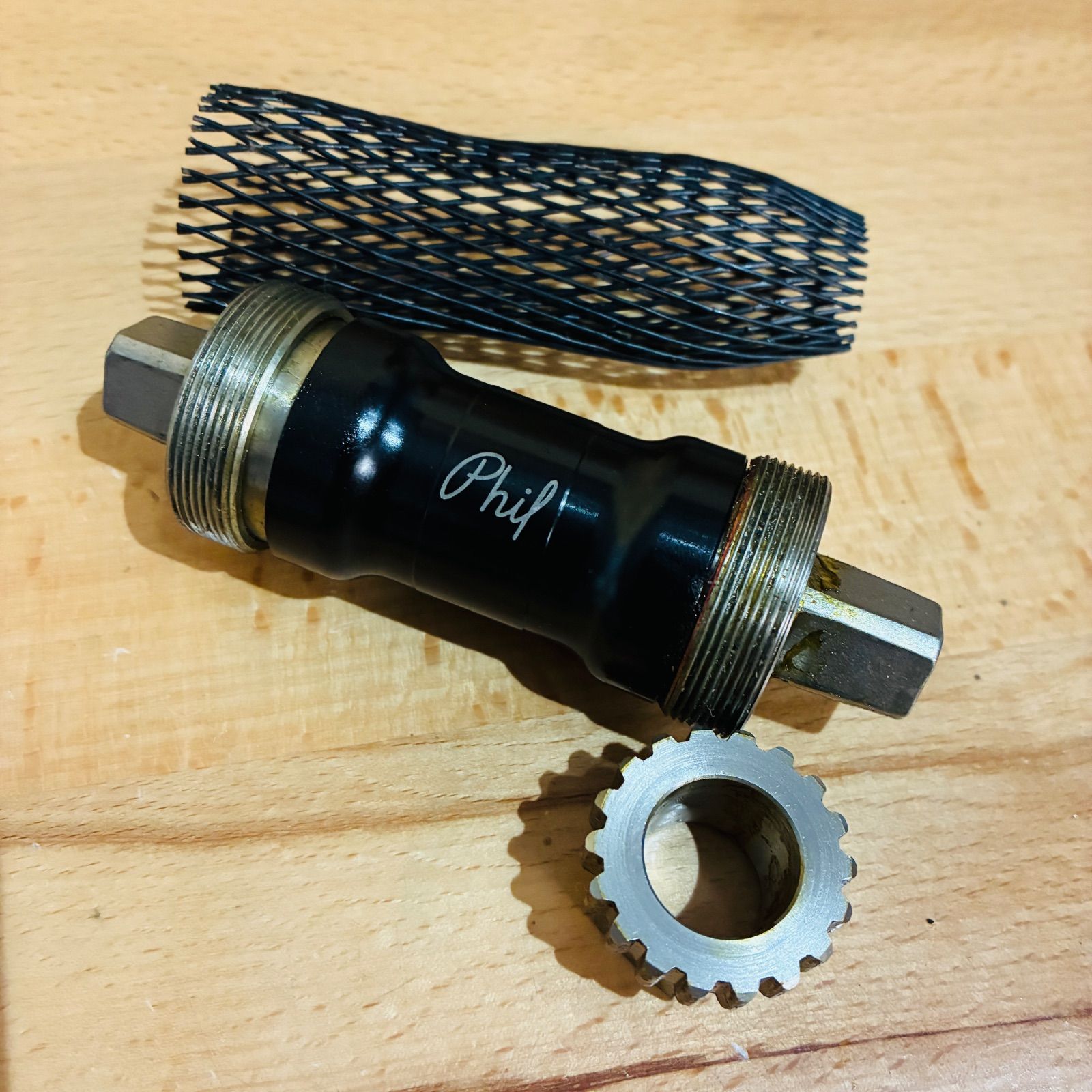 PHIL WOOD ボトムブラケット (ISO / 108mm) PHIL WOOD】Square Taper Bottom Bracket | Humhumhug Online Shop