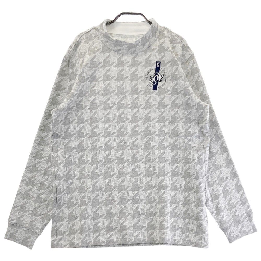サイズ：3 ZOY ゾーイ 071404030 長袖ハイネックTシャツ 千鳥 グレー系 [240101345063]# ゴルフウェア メンズ ストスト