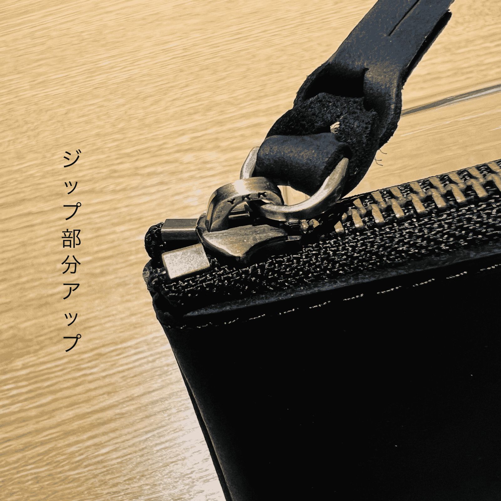 本革コインケース 大容量 YKKジップ クレイジーホース 黒 コンパクト 財布 various-products_21-1-6