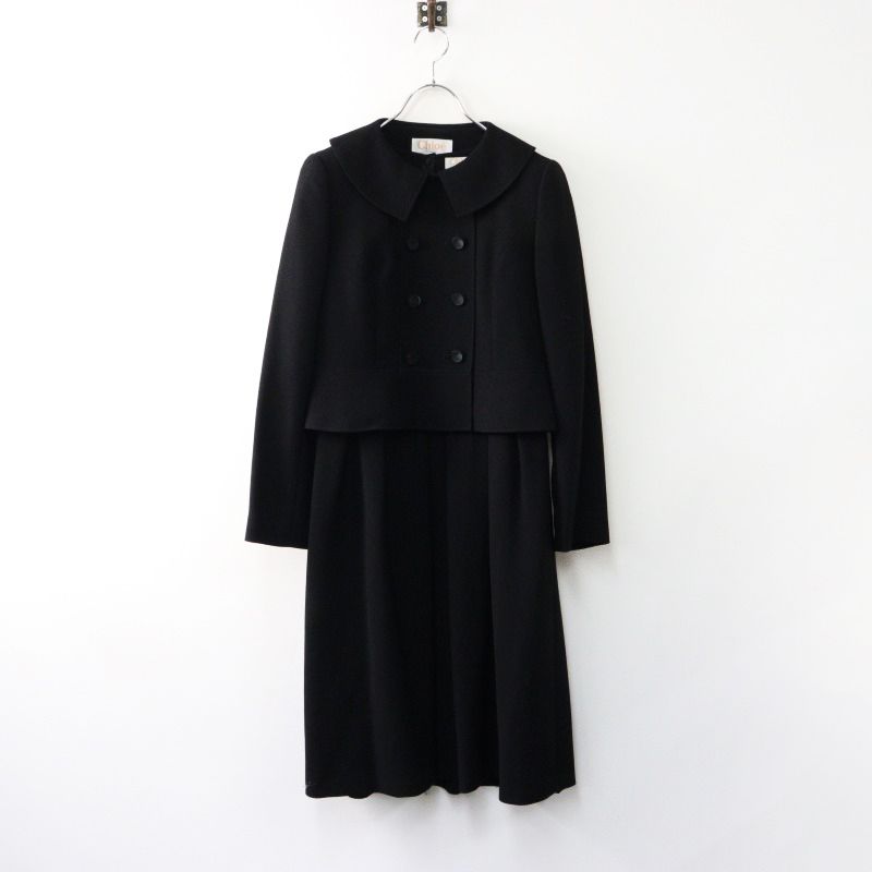 クロエ フォーマル Chloe FORMAL ラウンド スーツ セットアップ 11AR|ブラック ワンピース ドレス 2400014407006