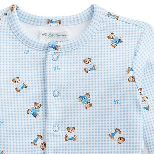 ギンガムベア リバーシブルカーディガン