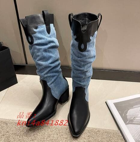ロングブーツ韓国ファッションレディース7 SHO-62 kni 4 a 841882