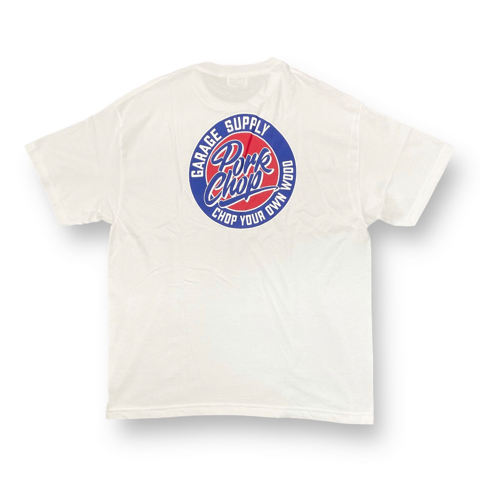 未使用品 PORKCHOP GARAGE SUPPLY CIRCLE SCRIPT TEE プリント クルー 