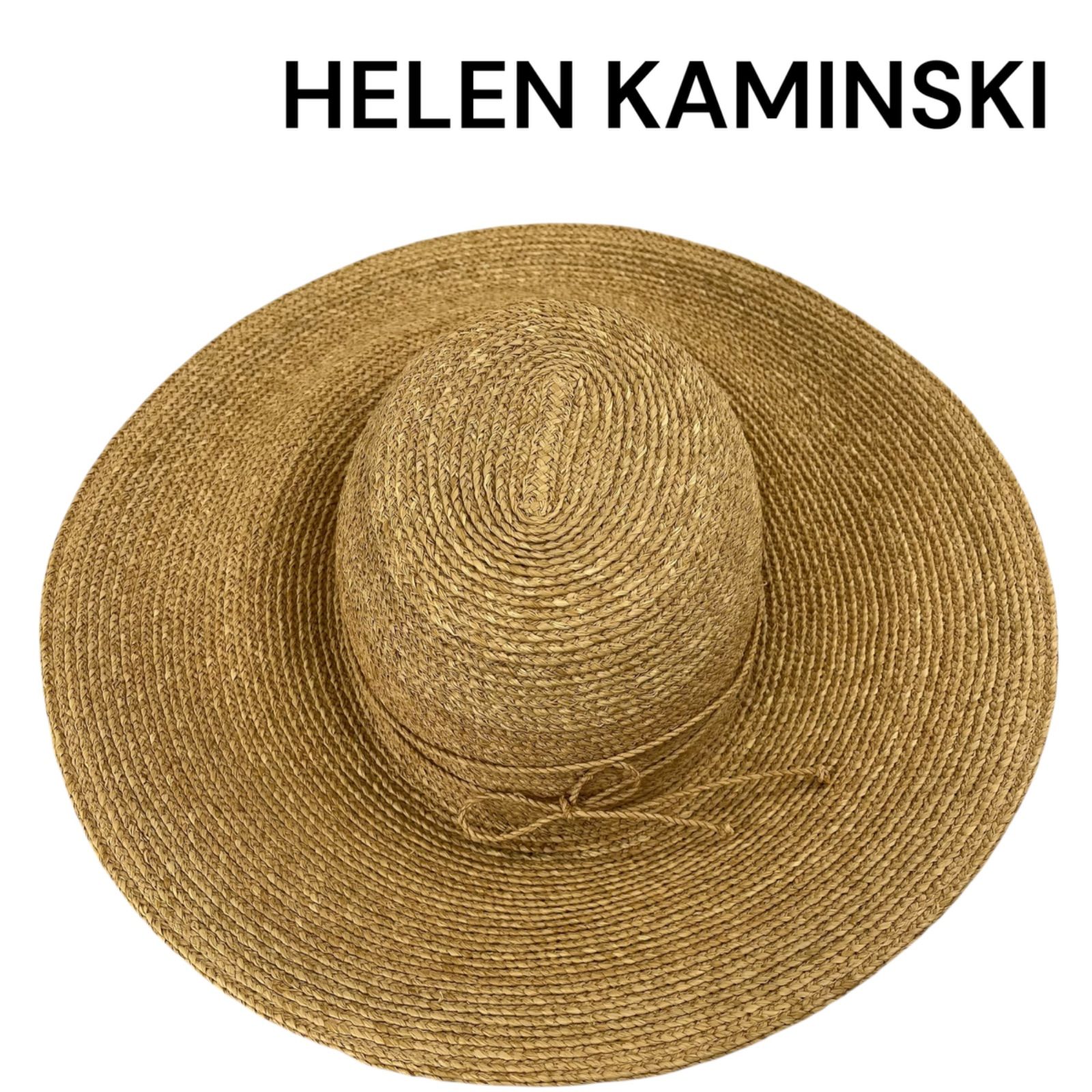 美品 ヘレンカミンスキー HELEN KAMINSKI ラフィア100 ハット 帽子
