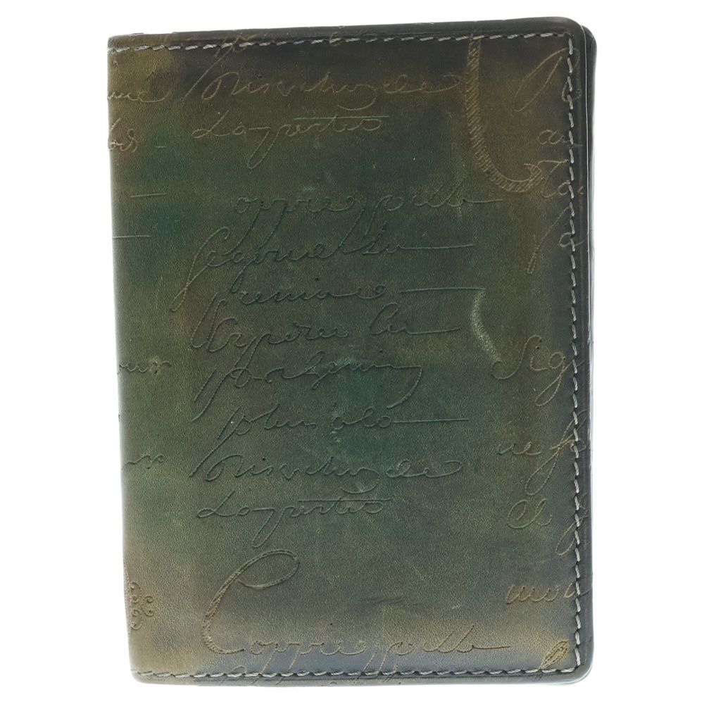 Berluti ベルルッティ カリグラフィ カードケース 二つ折り 名刺入れ ブラウン F0184