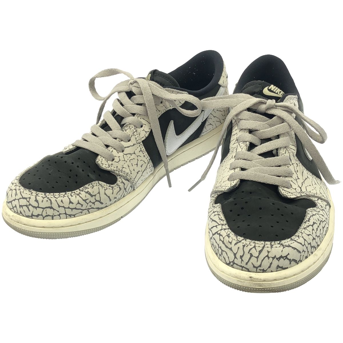 NIKE ナイキ AIR JORDAN 1 RETRO LOW OG BLACK CEMENT スニーカー 
