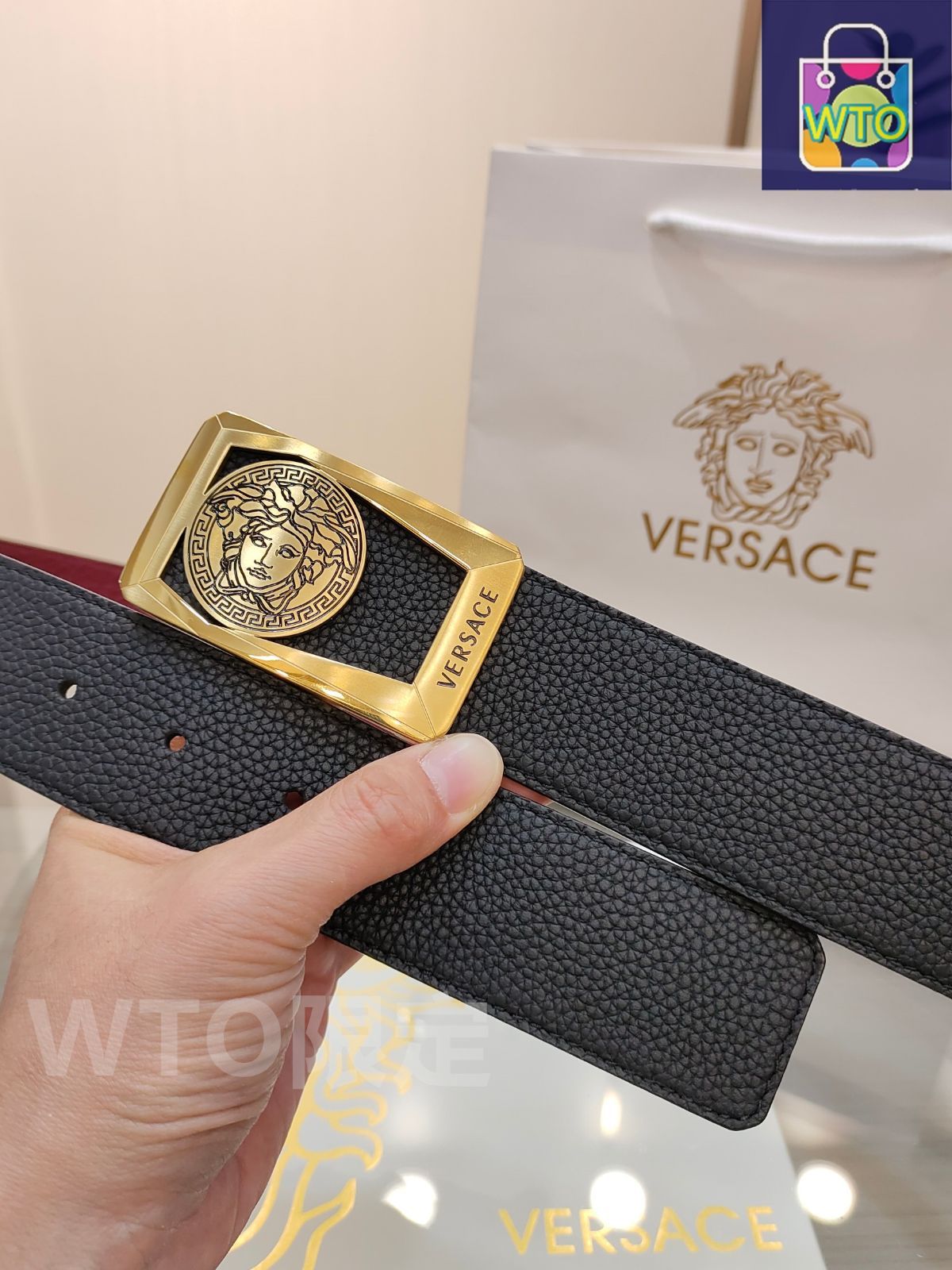 今日特価】VERSACE ヴェルサーチ ベルト - メルカリ