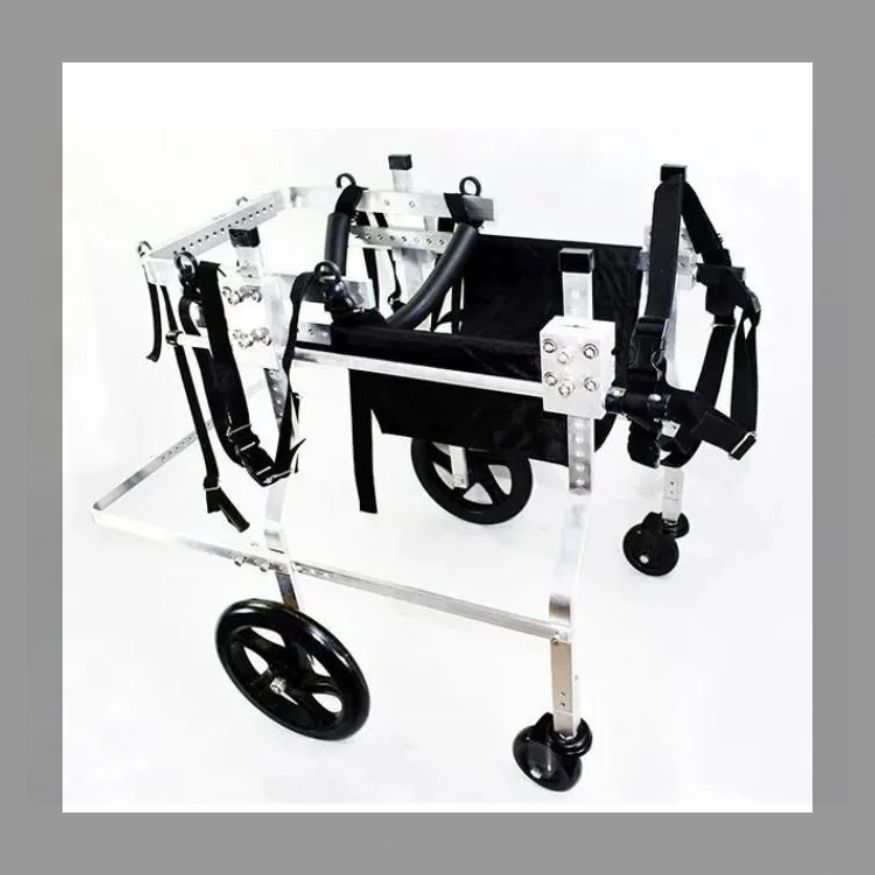 大型犬用犬用車椅子障害者用動物前肢後肢パワーカート4輪犬用車椅子調節