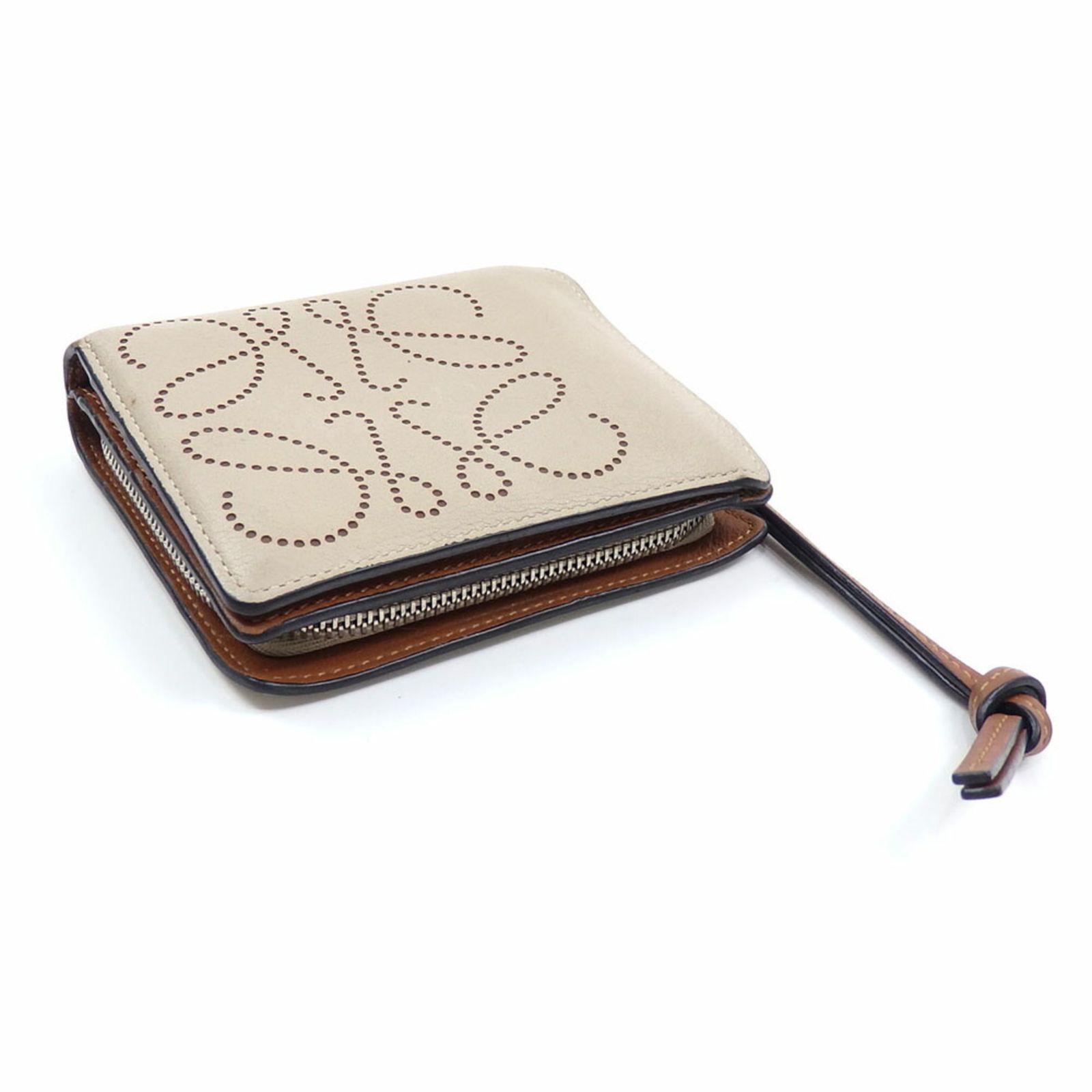 ロエベ LOEWE／コンパクトジップウォレット 二つ折り財布 楽天市場】ロエベ LOEWE 財布 二つ折り KNOT コンパクト ジップ