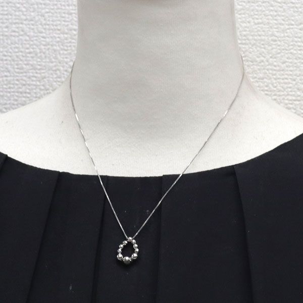 A＆S ネックレス　Pt850 ベネチアンチェーンネックレス Pt850 幅1.0mm 45cm(スライド