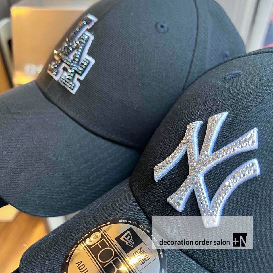 ニューエラ Newera キャップ A-Frame ナインフォーティ LA ヤンキース パドレス 9FORTY NEWERA 9FORTY スワロフスキーキャップ スワロフスキーデコ ニューエラデコ ラインストーン キラキラ ニューエラデコレーション