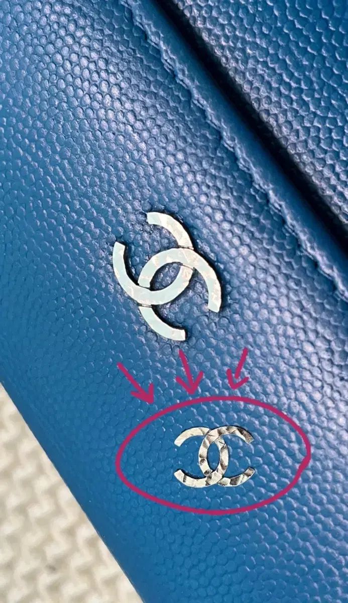 正規品 Chanel(シャネル) クラシック 二つ折り財布 ブルー