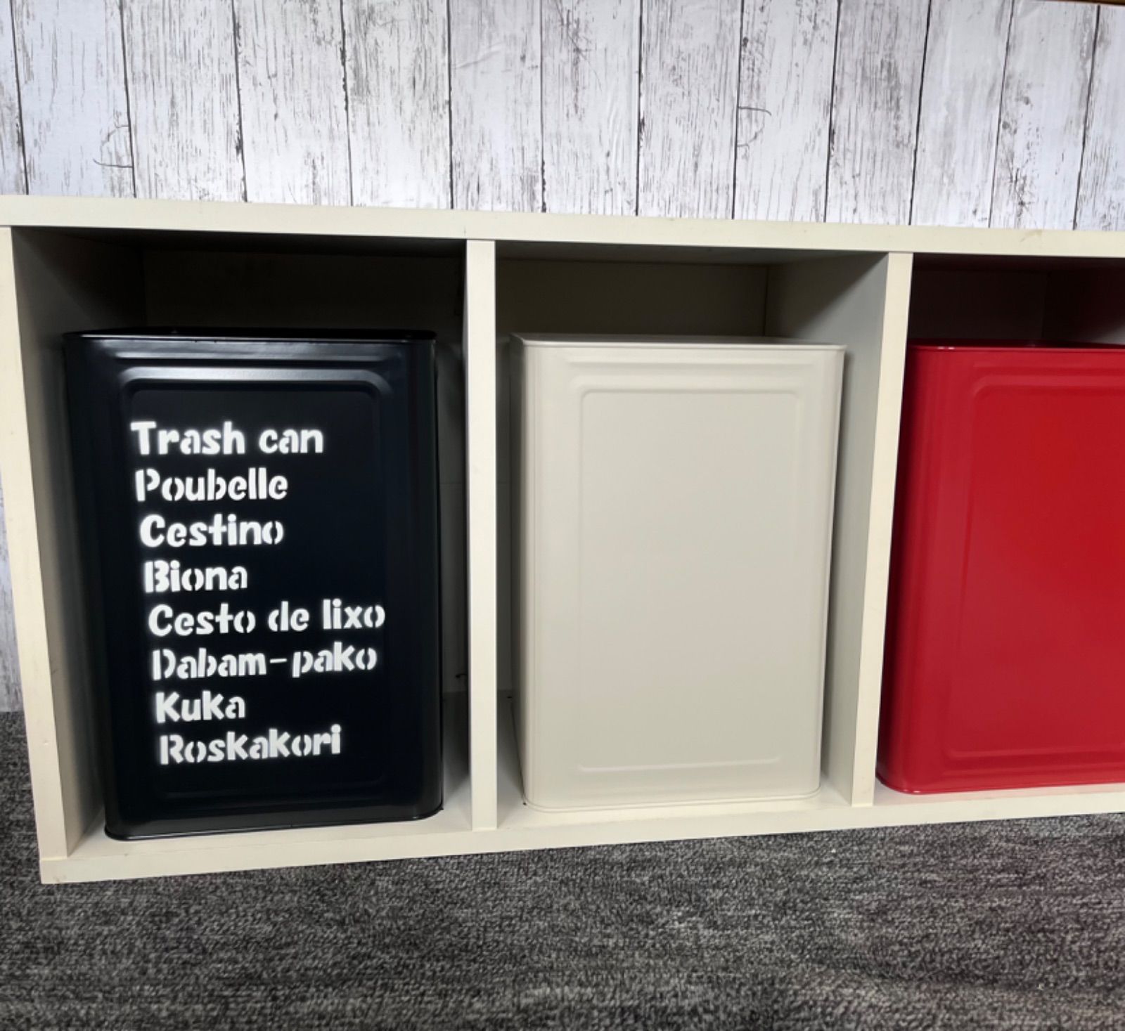 リメイク一斗缶（蓋なしダークグレー） 収納ボックス リメイク缶