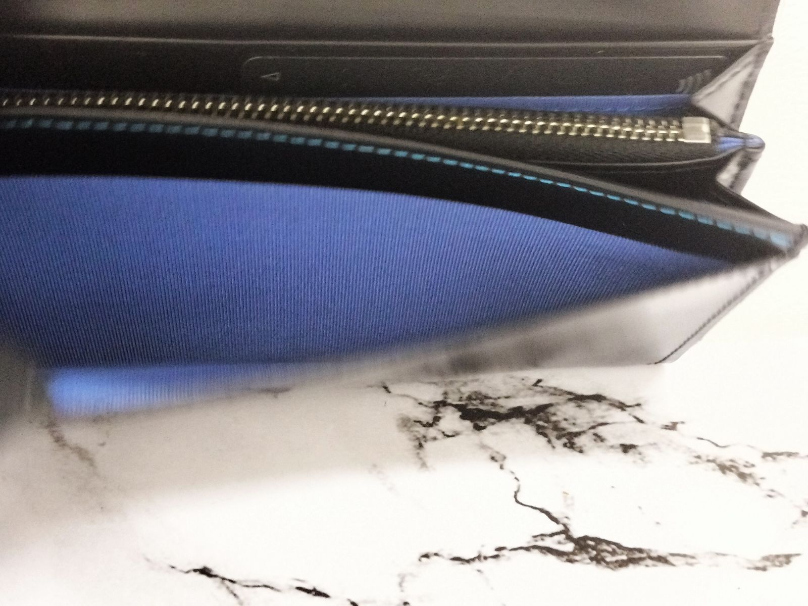 【美品】LANVIN en Bleu ランバンオンブルー  長財布 ブラック