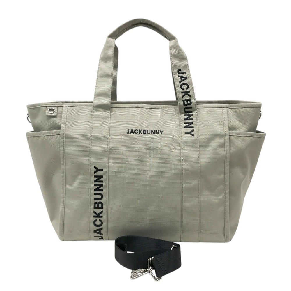 JACK BUNNY ジャックバニー  2WAY ロッカーバッグ トートバッグ  ベージュ系  [240101429953] ゴルフウェア ストスト JACK BUNNY ジャックバニー 2WAY ロッカーバッグ トートバッグ