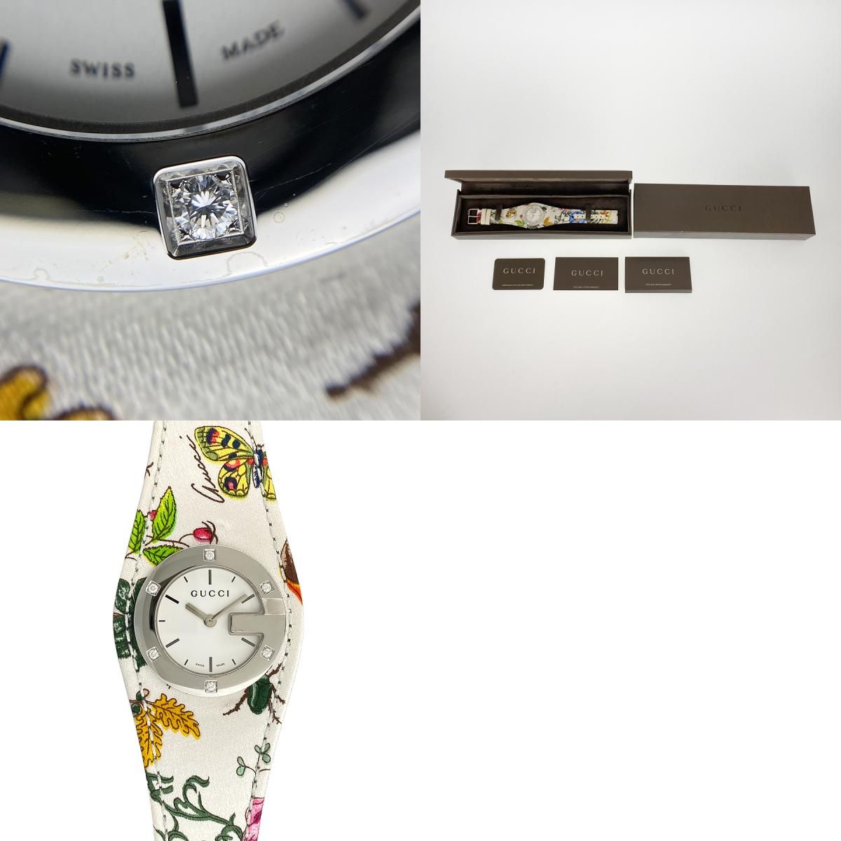 GUCCI グッチ 腕時計 新品同様 レディース クオーツ バンデュー フローラ GUCCI/グッチ】 バンデュー フローラ フラワー 104/YA104511