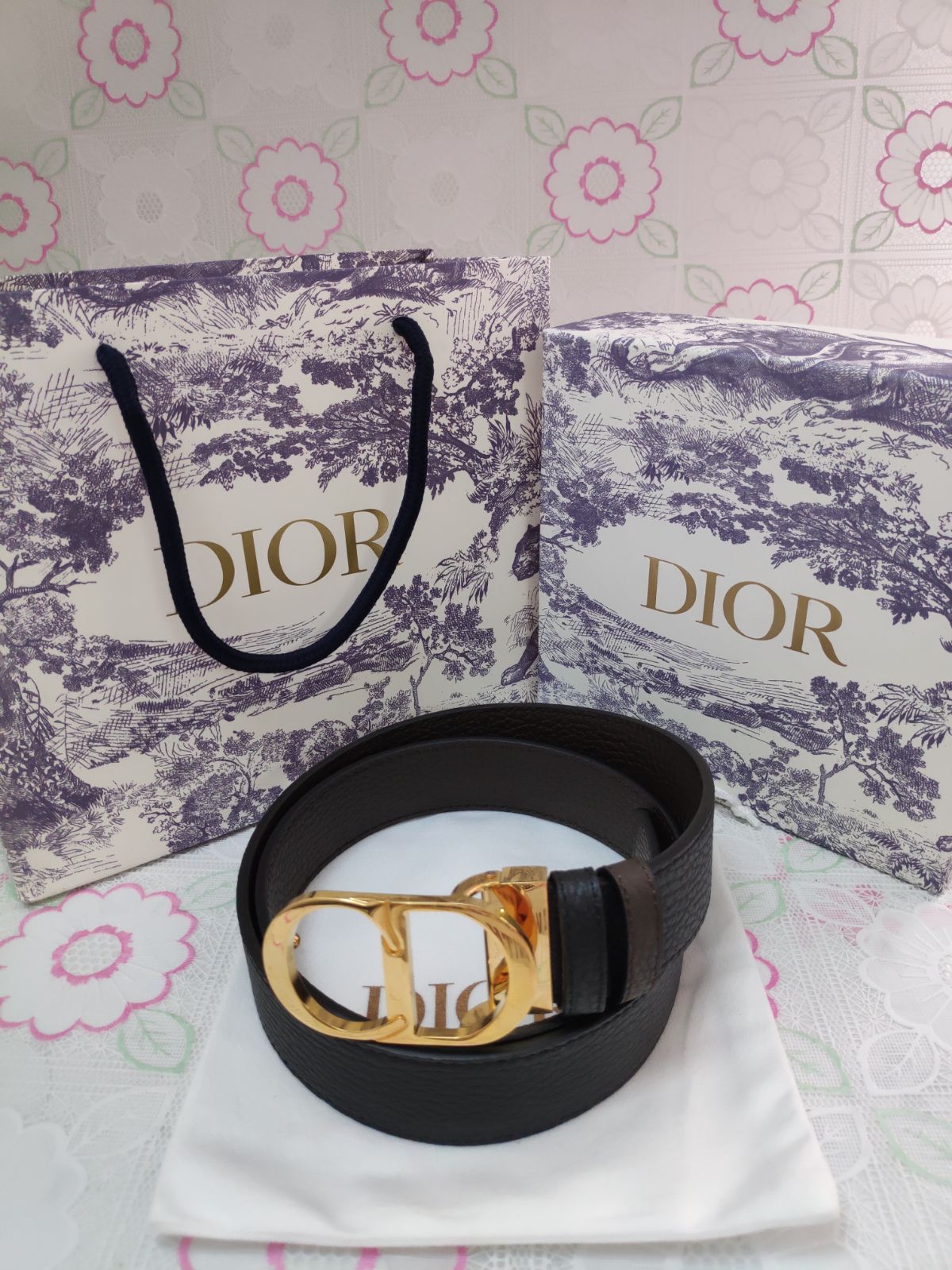 超人気✨Dior/クリスチャンディオール ベルト リバーシブル CD