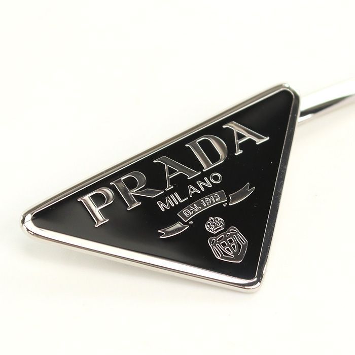 PRADA プラダ ヘアピン メタル 1IF051 2BA6 F0002 ブラック PRADA プラダ ヘアピン メタル 1IF051 2BA6 F0002 レディース