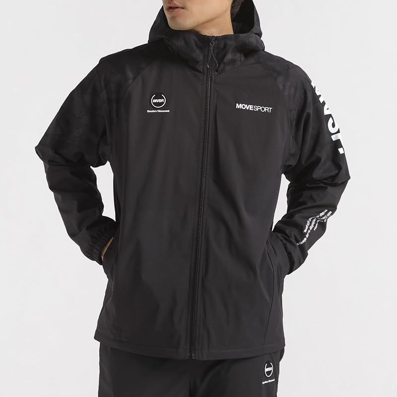 彡 ムーブスポーツ ウィンドブレーカー デサント HEATNAVI TOUGH 総柄グラフィック フルジップフーディー トレーニング BKBK L 0 NEXPOTALLINN_EU