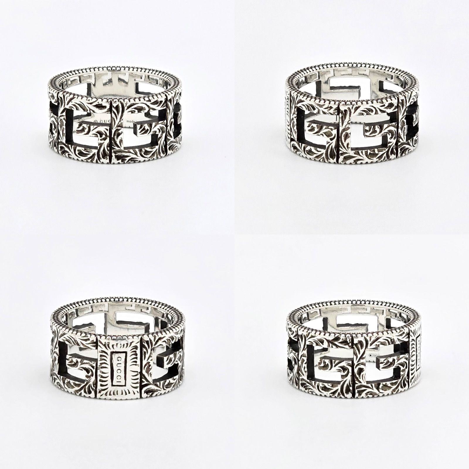 GUCCI スクエアg アラベスク 17号 リング 指輪 0757/