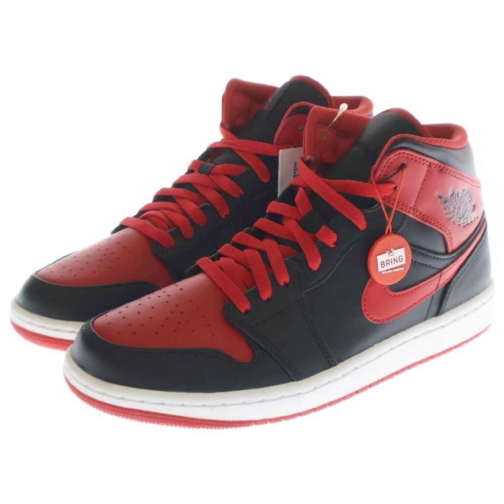 NIKE (ナイキ) AIR JORDAN 1 MID BRED TOE エアジョーダン1 ブレッド  