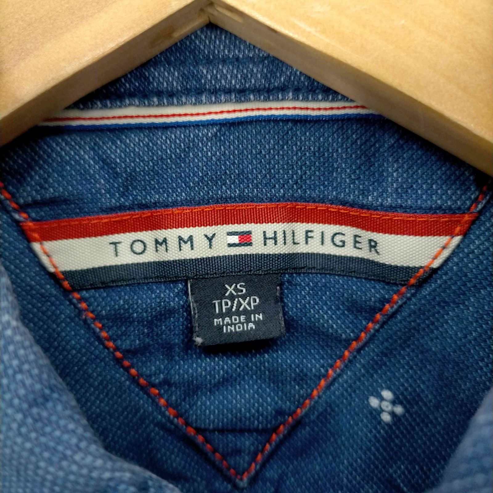 トミーヒルフィガー TOMMY HILFIGER 総柄コットンBDシャツ メンズ import：XS 