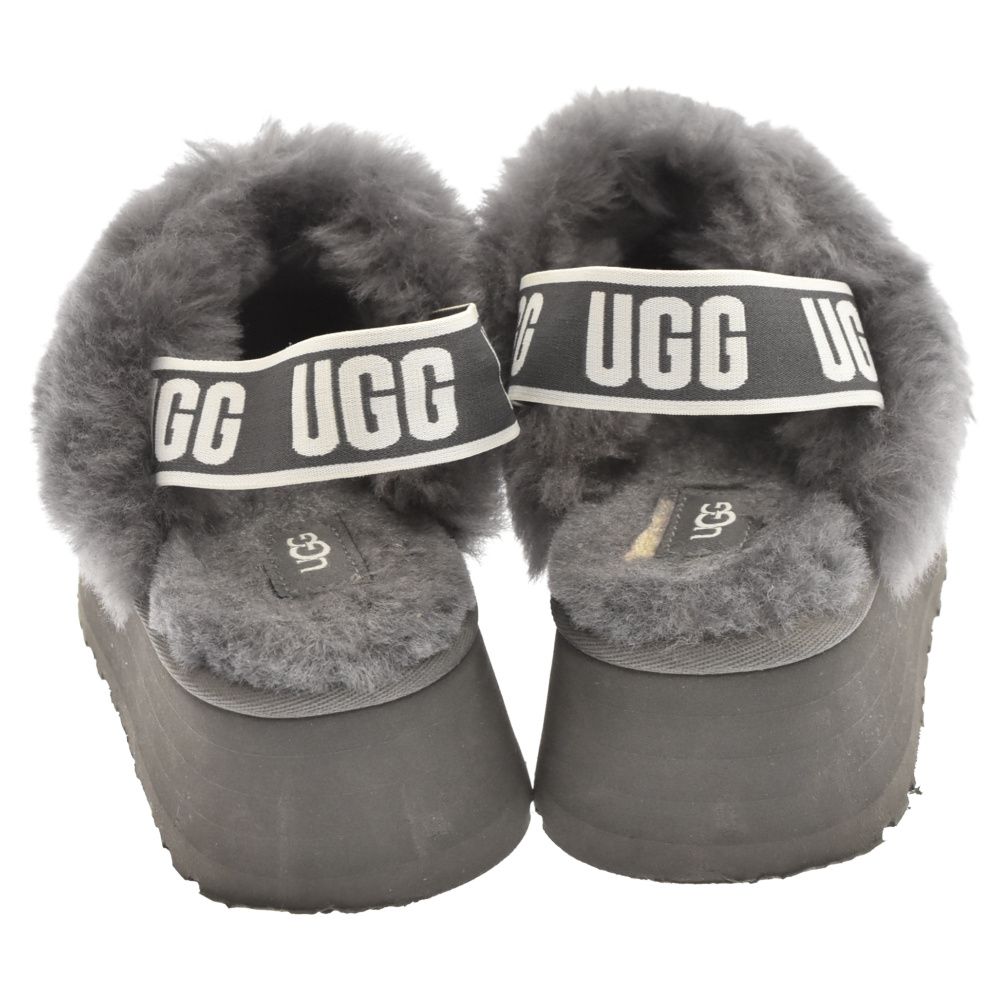 UGG (アグ) FUNKETTE 厚底 ムートン サンダル シューズ グレー US6