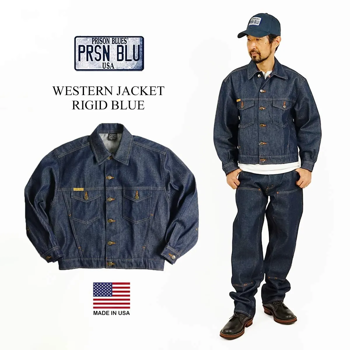 セットアップ‼️ 美品❗️ プリズンブルースデニムジャケット＋デニム