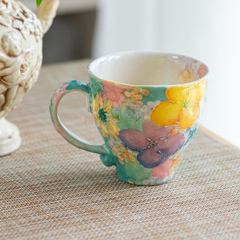 楽天市場】マグカップ ゆずりは 工房 花小道 単品 コップ 花柄