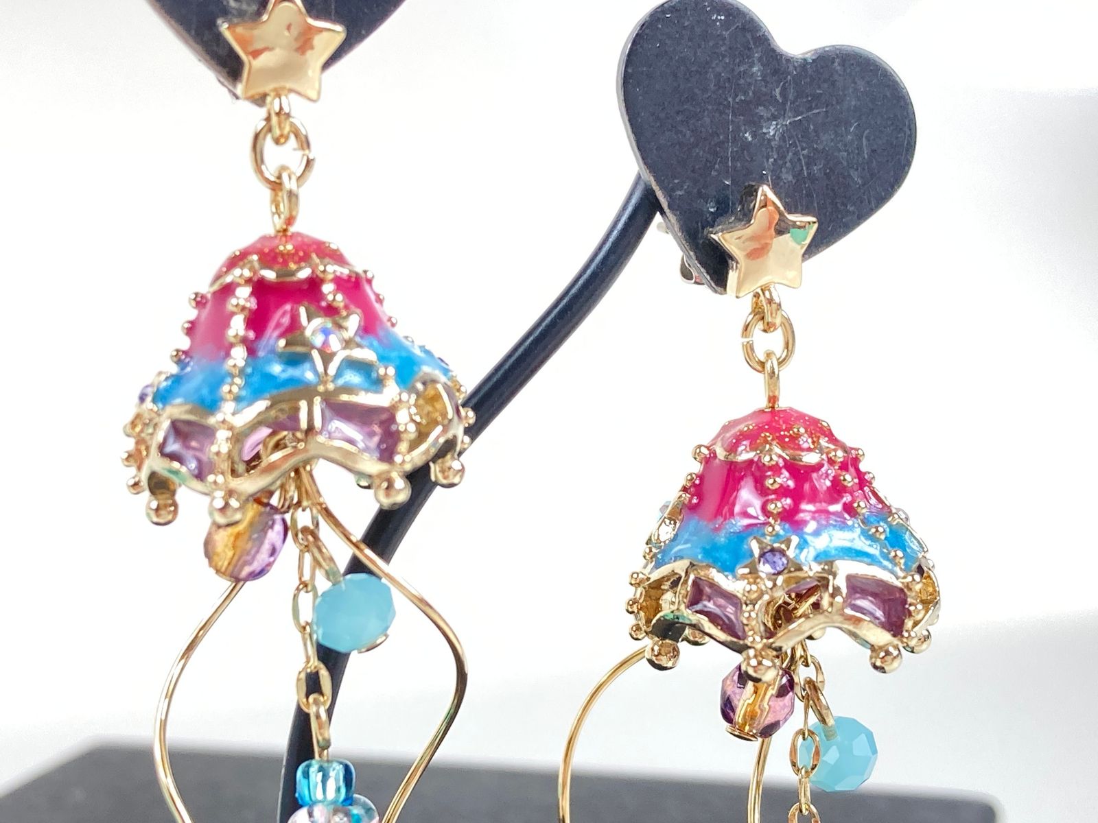 レア ANNA SUI アナスイ クラゲモチーフ ピアス 星 ブルー 青