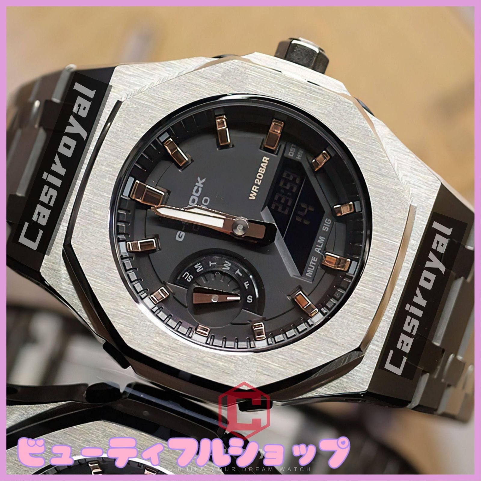 特価】[Casiroyal] ga2100 カスタムパーツ 第3 / 4世代 メタル 腕時計 