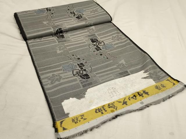 平和屋着物▽本場村山大島紬 反物 着尺 蔦の葉文 正絹 逸品 未