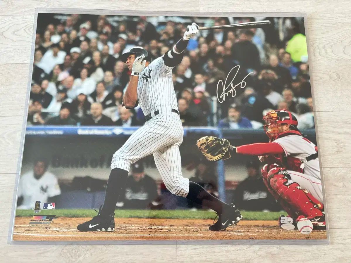 MLB アレックス・ロドリゲス サイン入り写真 日本でサイン会を開いたアレックス・ロドリゲス氏（左