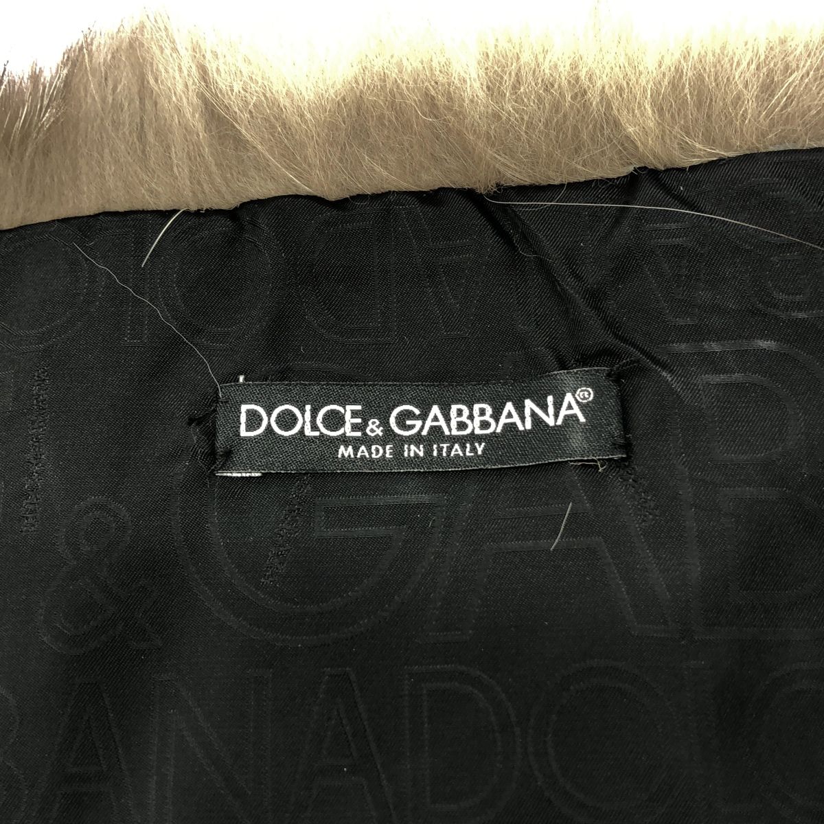 DOLCE&GABBANA ドルチェ＆ガッバーナ リアルファーストール ブラウン系 