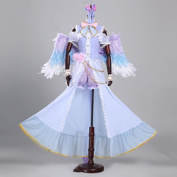 ラブライブ 園田 海未 ホワイトデー編 覚醒後 コスプレ 衣装本体 羽