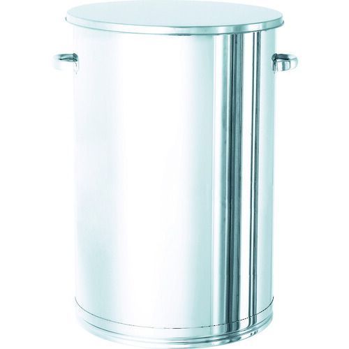 日東 ステンレスタンク 大型貯蔵用タンク フタ付 ２００Ｌ
