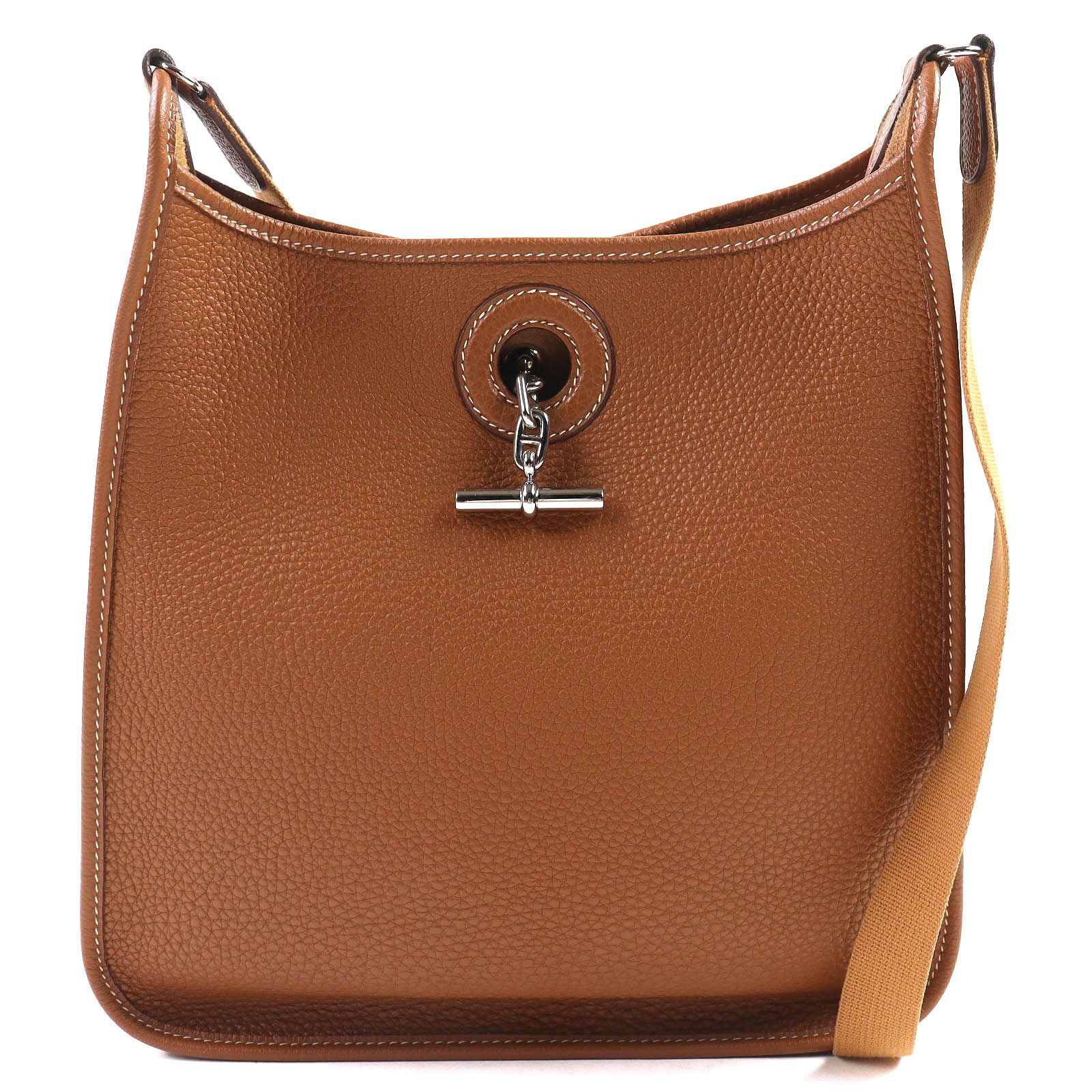 美品 4U ブガッティ プレミアム本革 ハンドバッグ クリームホワイト 31