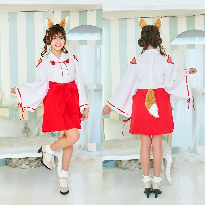 COSCHU! きつね巫女 [狐巫女 コスプレ お巫女さん 衣装 キツネ