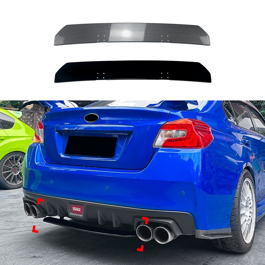 スバル WRX STI VA型 2015年～2021年 後方 リアバンパー カーボン調 スポイラー 吸音パーツ 車外装 ドレスアップ