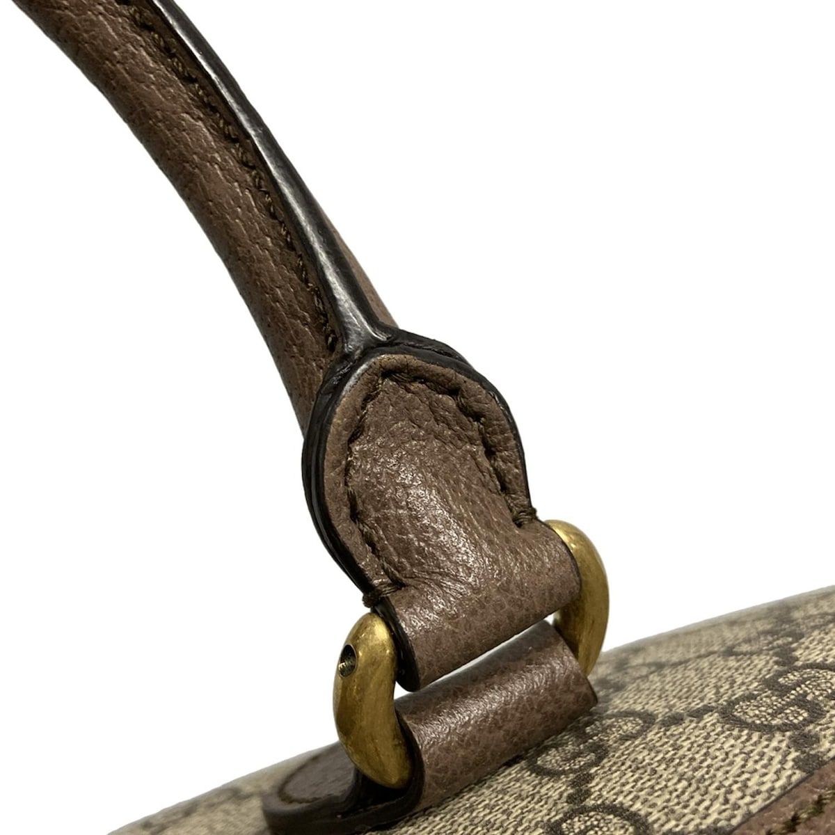 グレーベージュ×グリーン×レッド レザー