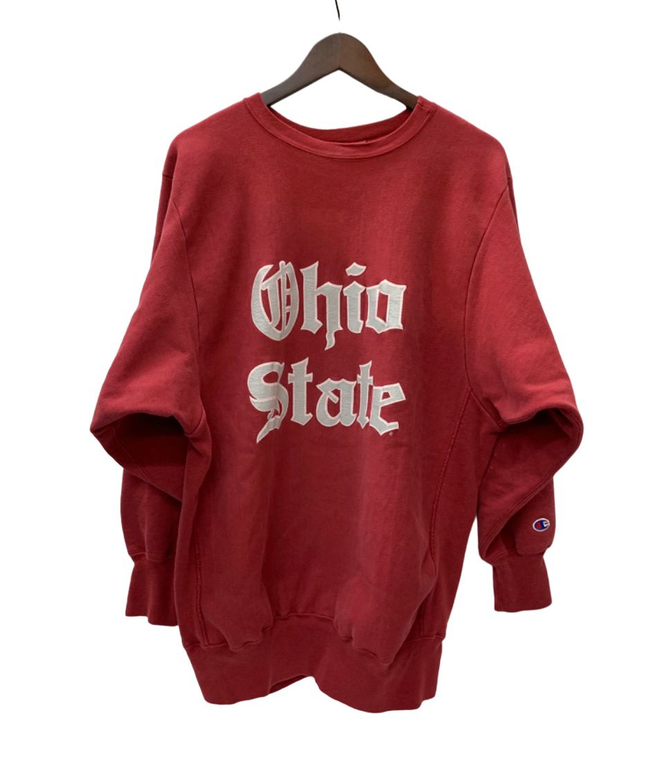 チャンピオン Champion 90's REVERSE WEAVE USA製 ohio state カレッジロゴ スウェット レッド XXLサイズ 201MT-2882 VB