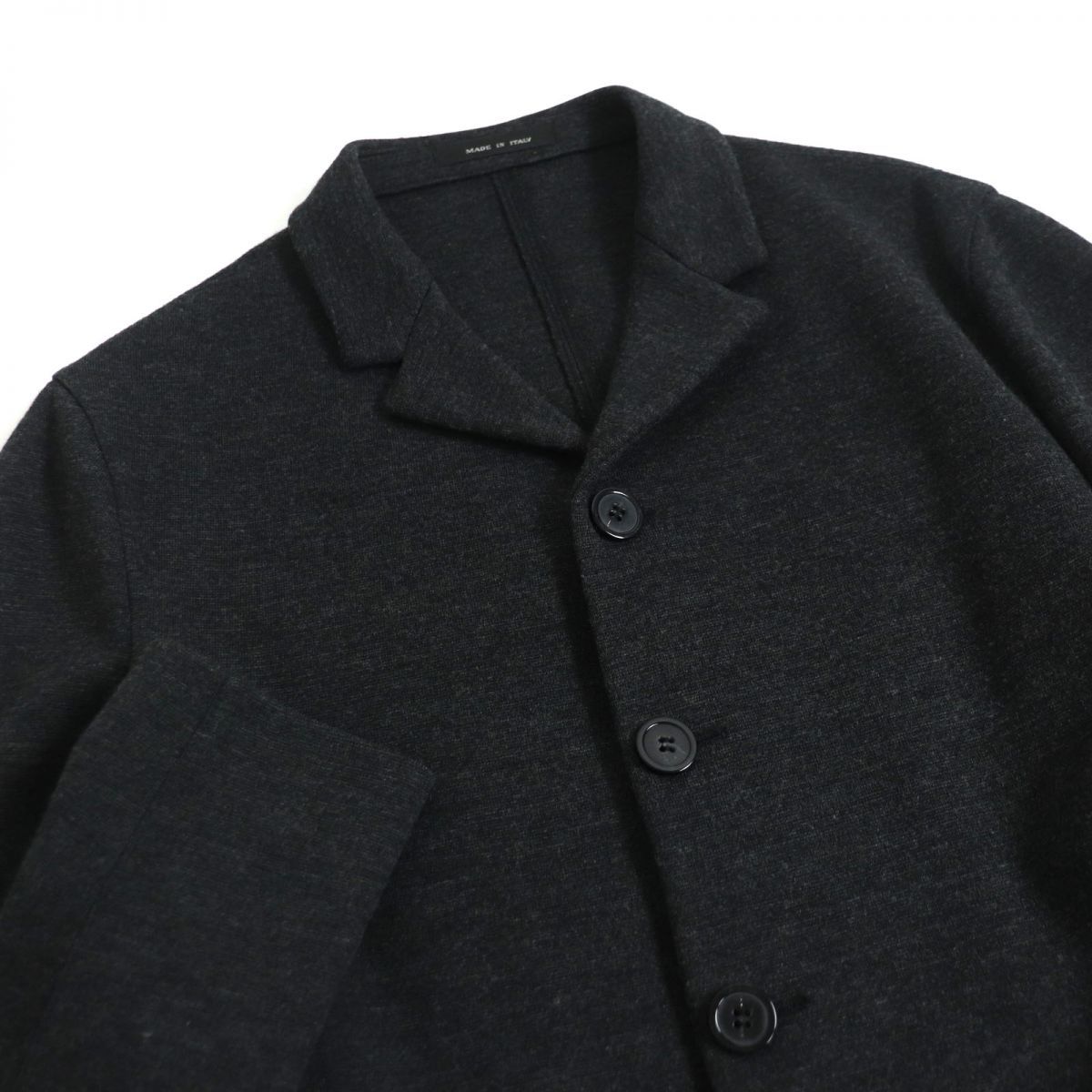 極美品□黒タグ EMPORIO ARMANI/エンポリオアルマーニ ウール混