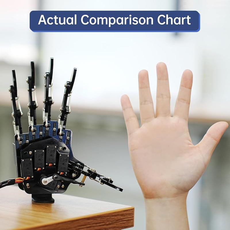 ロボットハンド5本指単独運動バイオニックロボット機械アームDIY