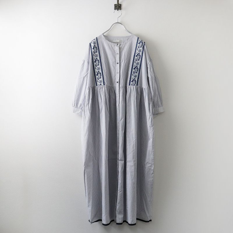 希少✨定価2.5万✨ポンデシャロン×レゾリヴァード　ロングワンピース ポンデシャロン Pont de Chalons レゾリヴァード les OLIVADES BANDES