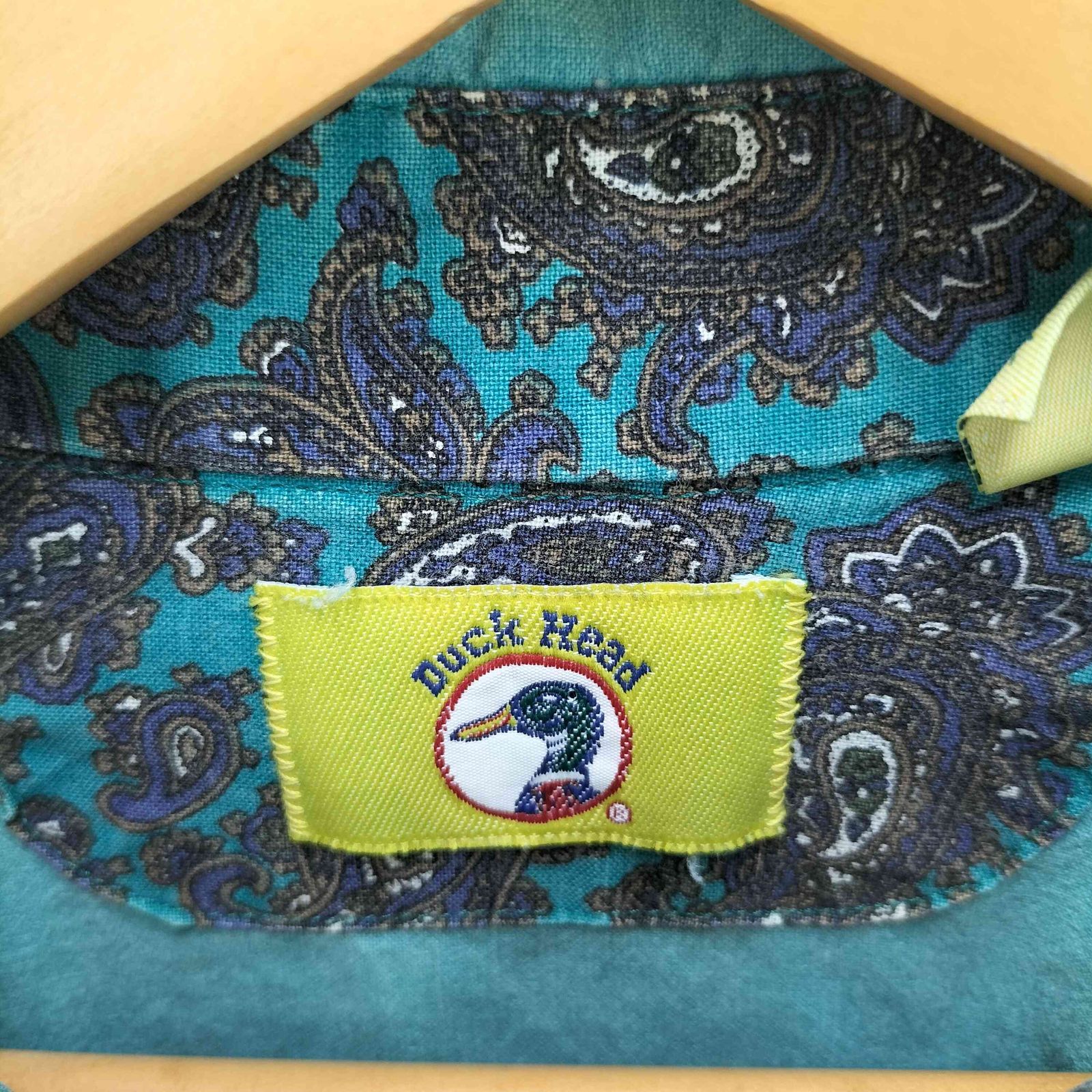 ダックヘッド Duck Head 80-90S USA製 ロゴ刺繍 ボタンダウン