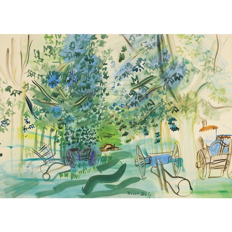 フランス発 BnF公式【ラウル・デュフィ】ヴィンテージ 額装 アートポスター フランス発 BnF公式【ラウル・デュフィ】ヴィンテージ 額装 アート