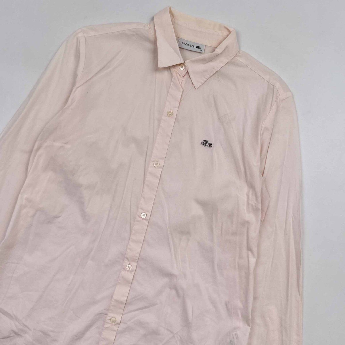 LACOSTE ラコステ 長袖シャツ サイズ36 /うすピンク/レディース - メルカリ