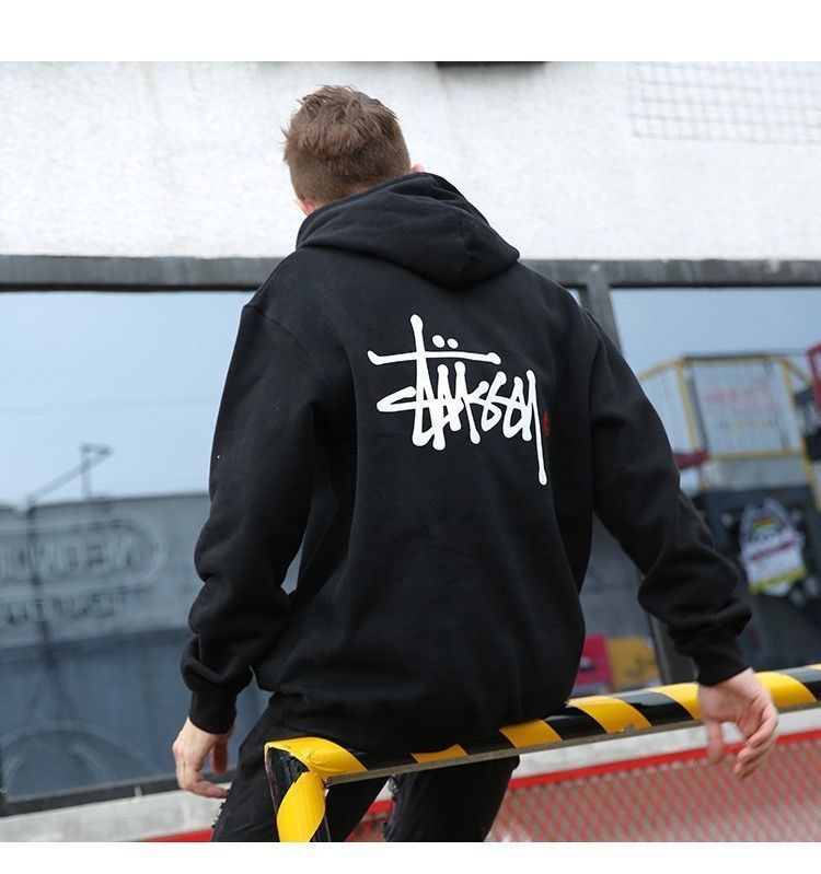 STUSSY ステューシー ベーシック ジップパーカー BASIC STUSSY ブラック