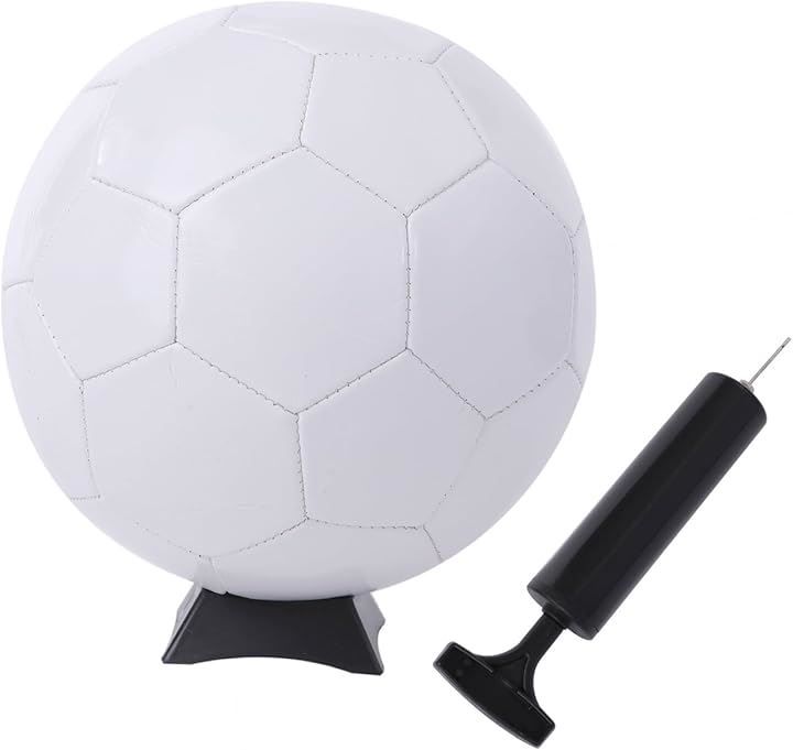ピュアシーク サインボール サッカーボール 3号 サイン用 サッカーボール3号 空気入れ 台座 マジック付き ディスプレイケースセット(ブラック)