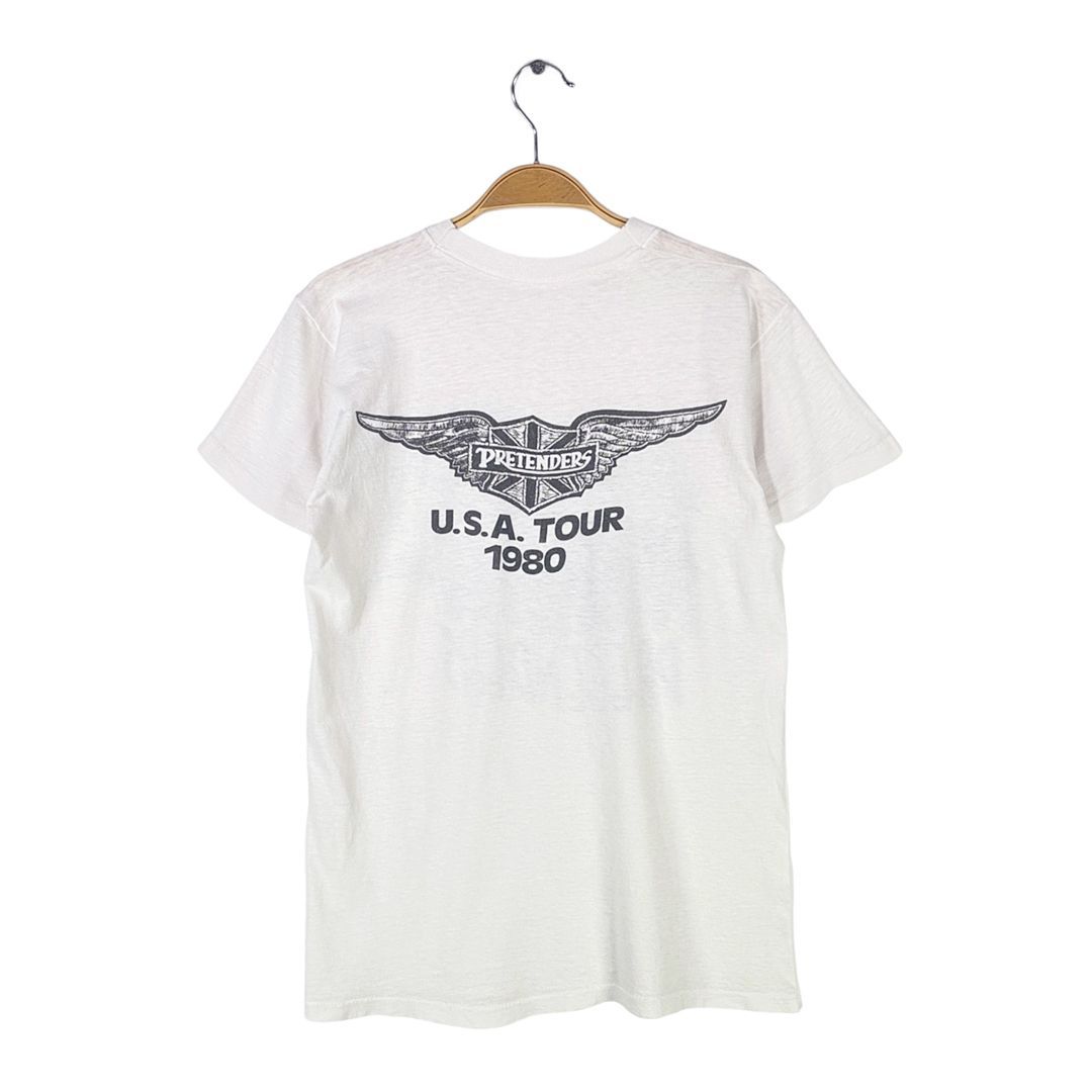 80s プリテンダーズ ヴィンテージTシャツ クリッシーハインド ホワイト